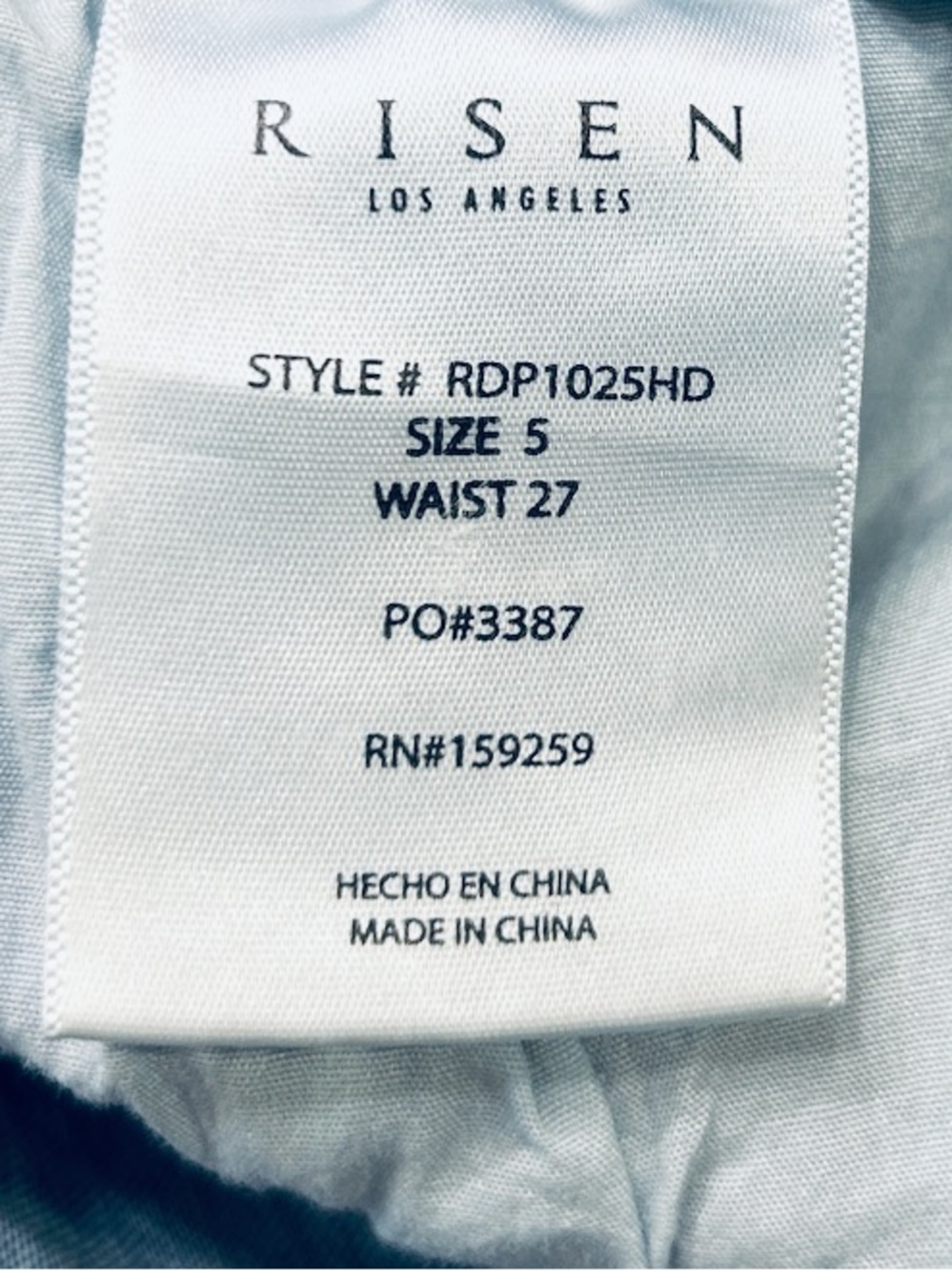 RISEN Raw Hem Cropped Wide Leg Jeans Size 5/27 - Picture 7 of 9
